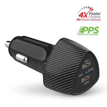 SpeedBoost 45W PD/PPS Dual Output Car Charger